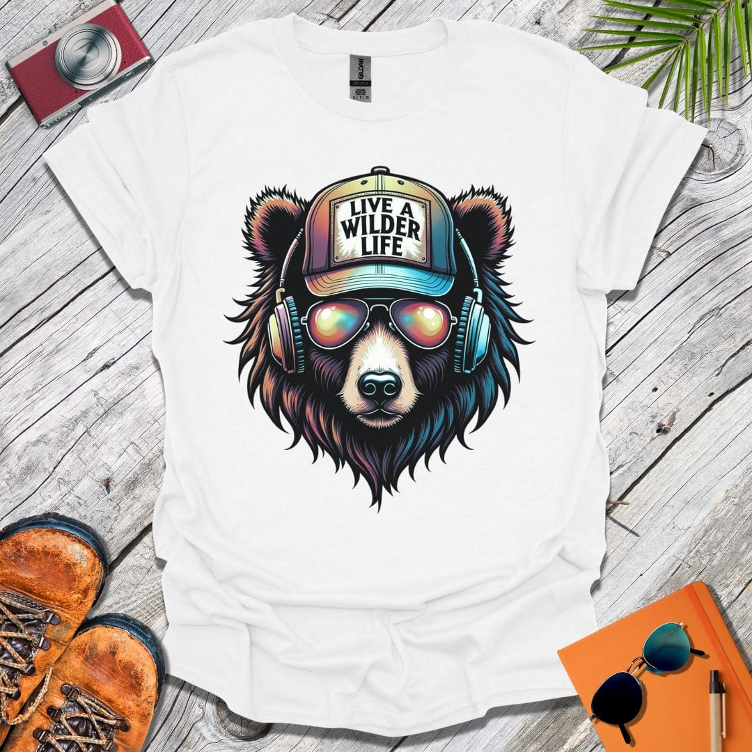 Live a Wilder Life Psychedelic Bear T-Shirt