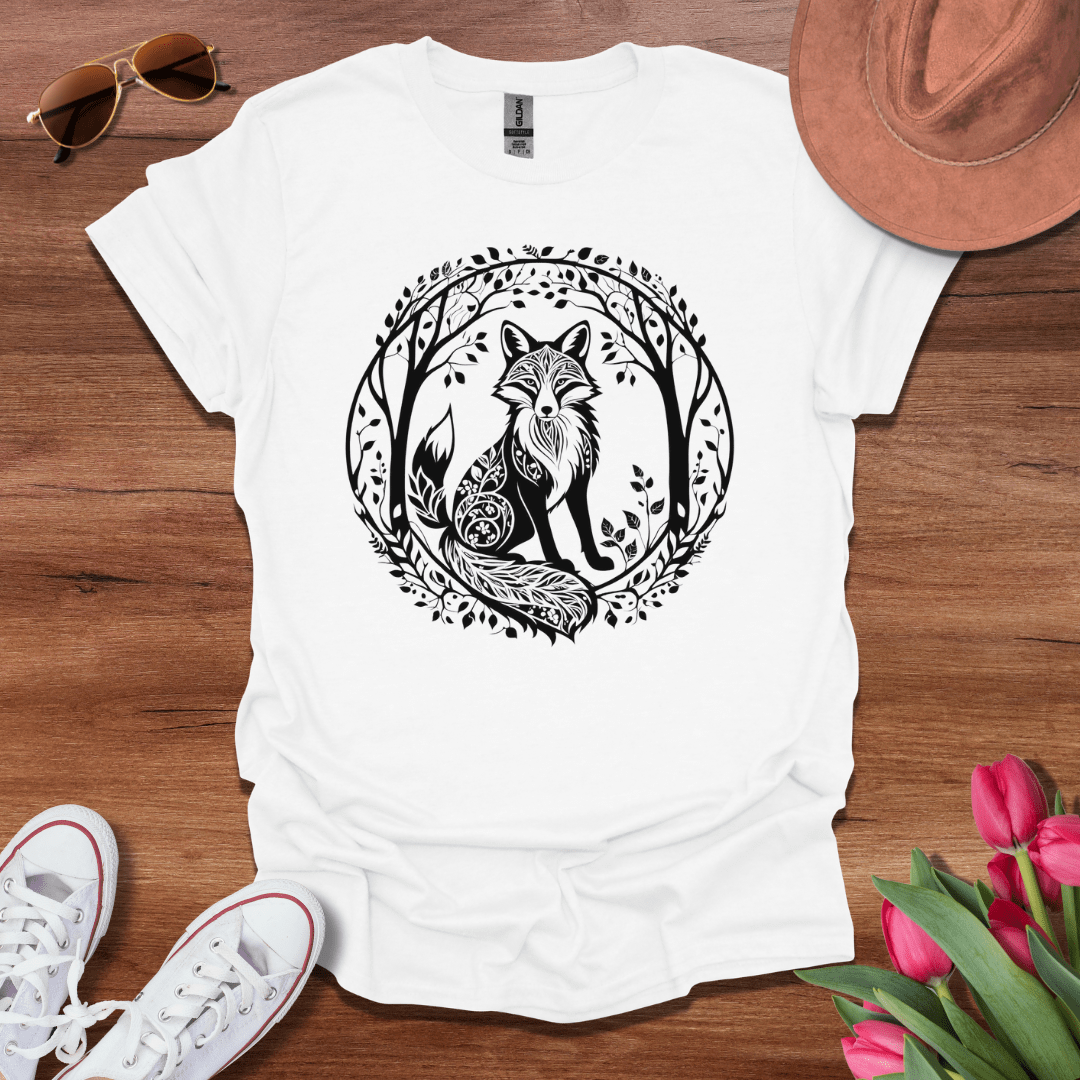 Minimalist Tree Fox T-Shirt
