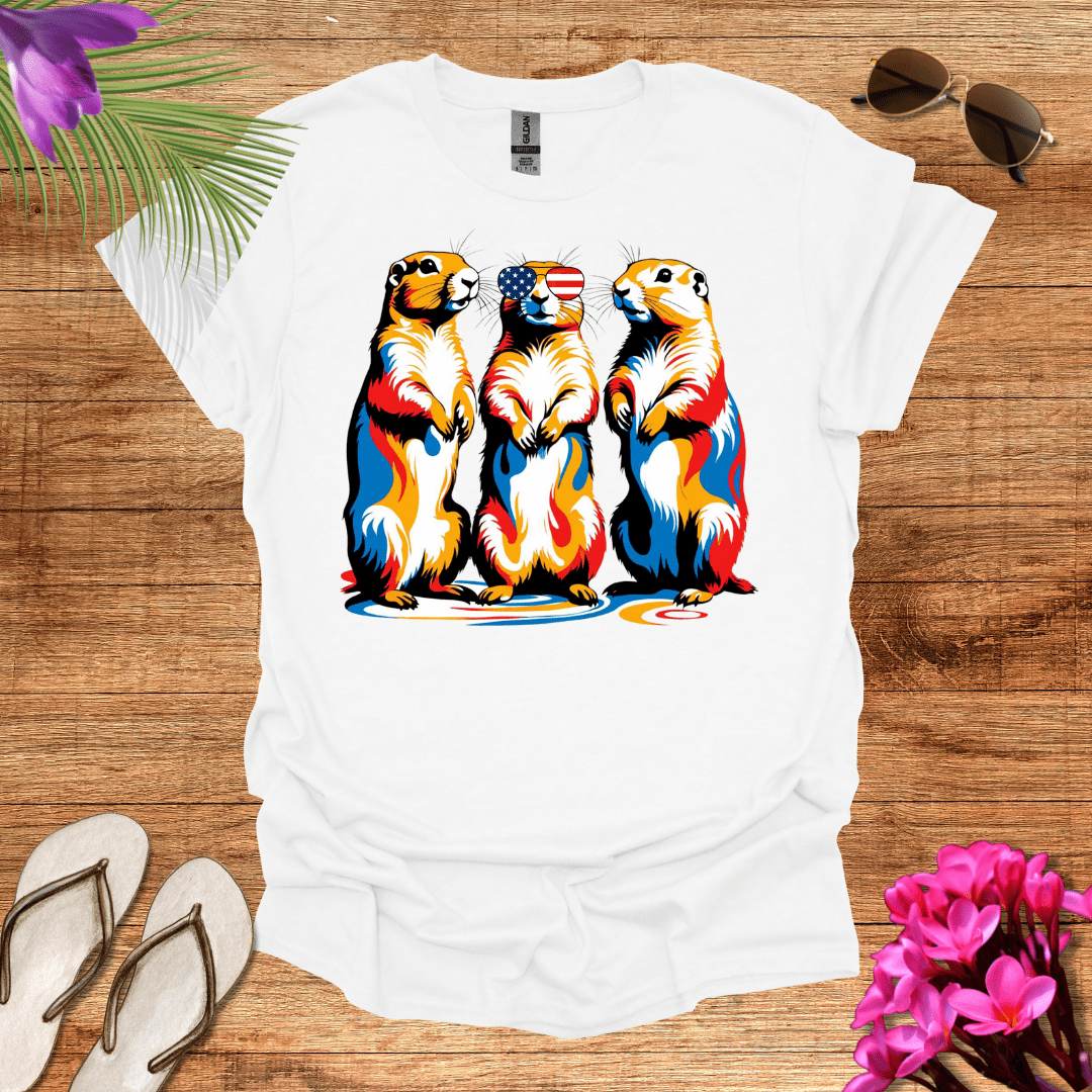 Patriotic Prairie Dogs T-Shirt