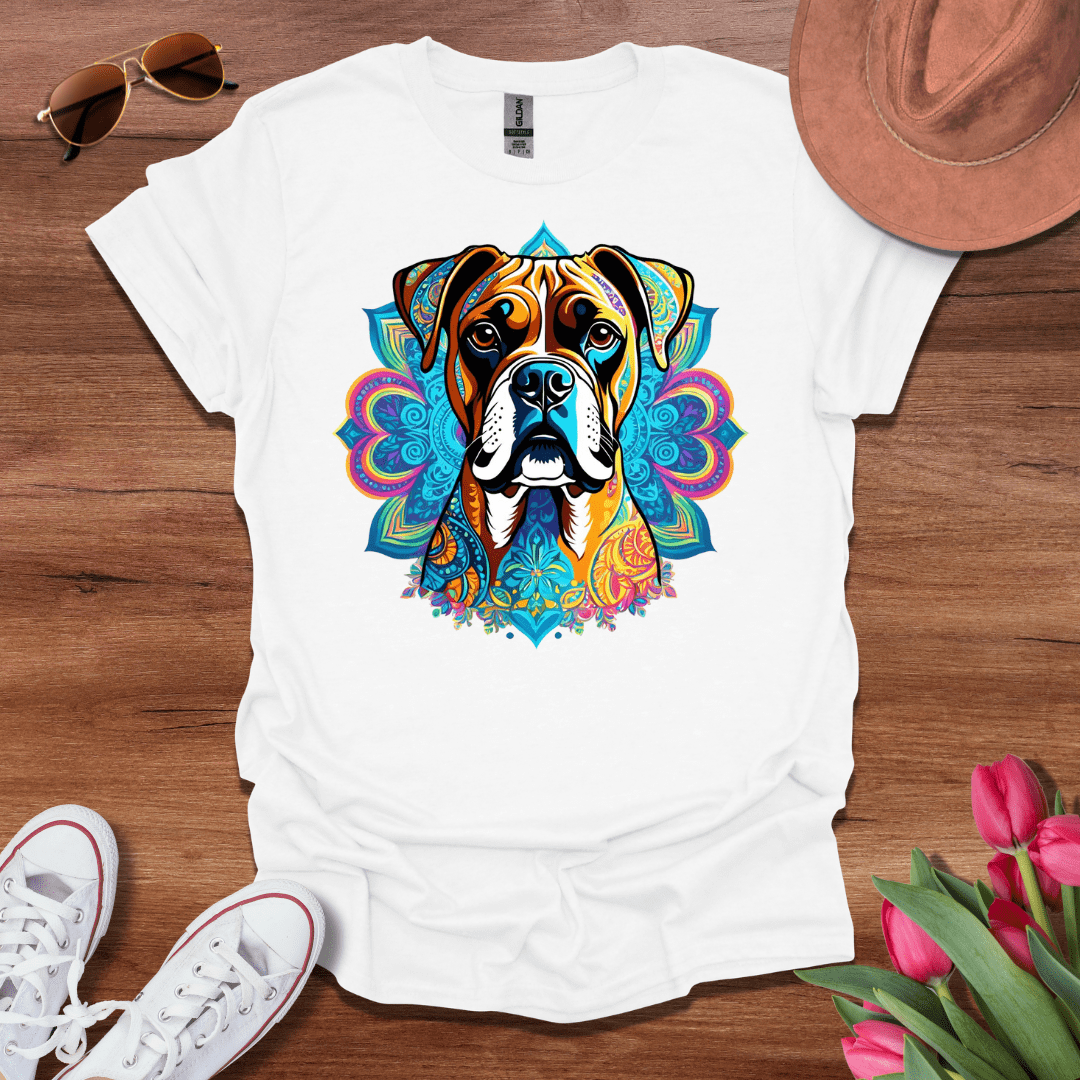 Psychedelic Boxer Dog T-Shirt