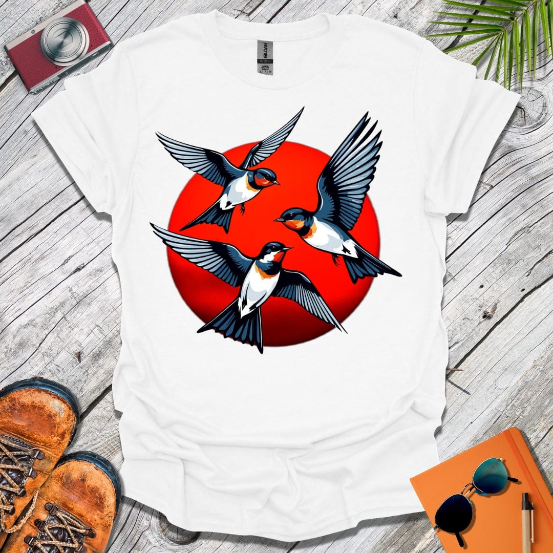 Red Sun Swallows T-Shirt