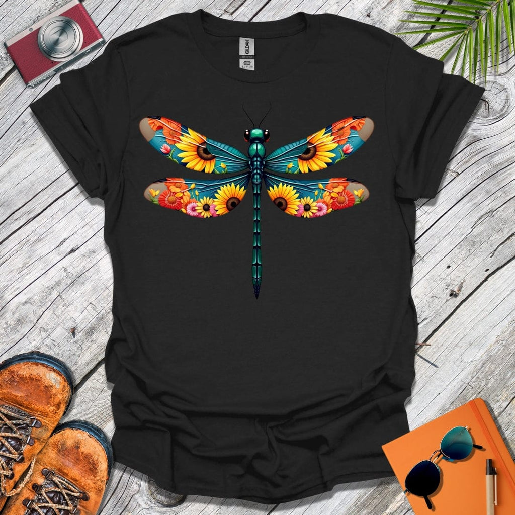 Flower Powered Dragonfly T-Shirt