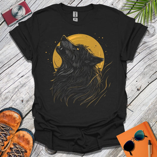 Golden Wolf Howl T-Shirt