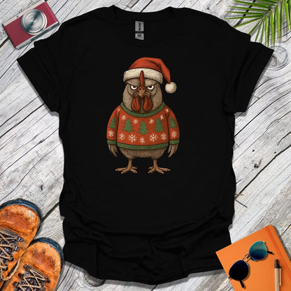 Grouchy Xmas Rooster T-Shirt