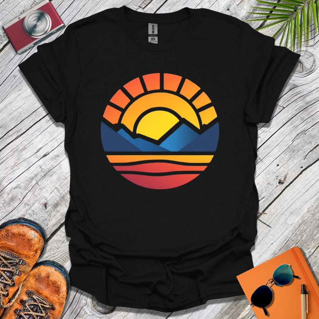 Mountains to Sea Sunset T-Shirt