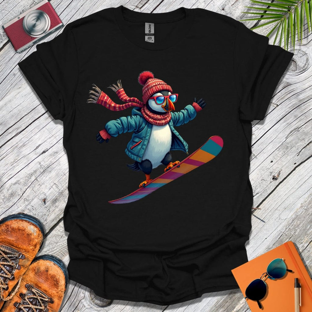 Snowboard Puffin T-Shirt