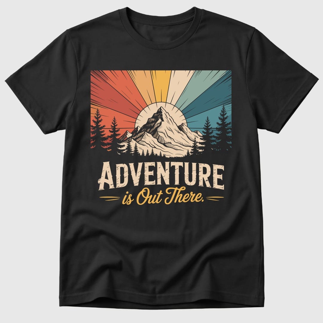 Black Adventure Out There - Mosaic Rhino