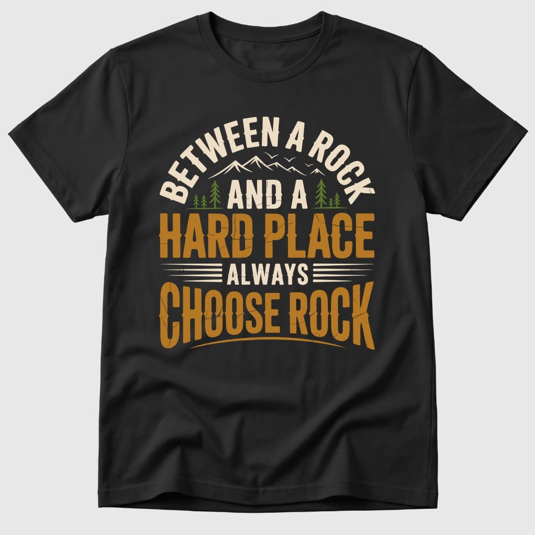 Black Always Choose Rock - Mosaic Rhino