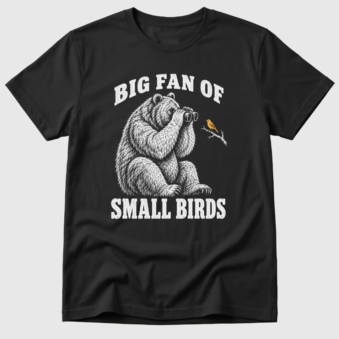 Black Big Fan Of Small Birds - Mosaic Rhino