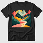 Black Cubist Trails - Mosaic Rhino