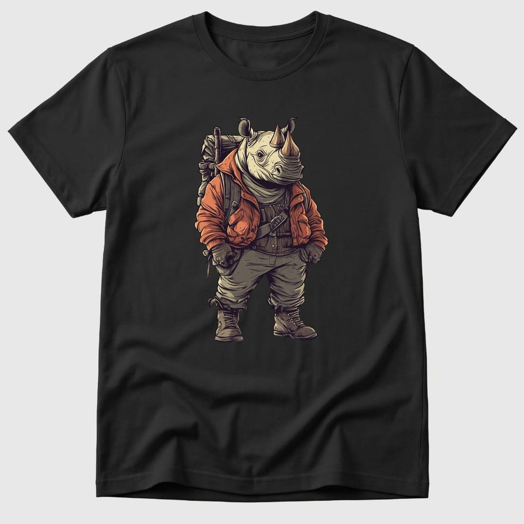 Black Explorer Rhino - Mosaic Rhino
