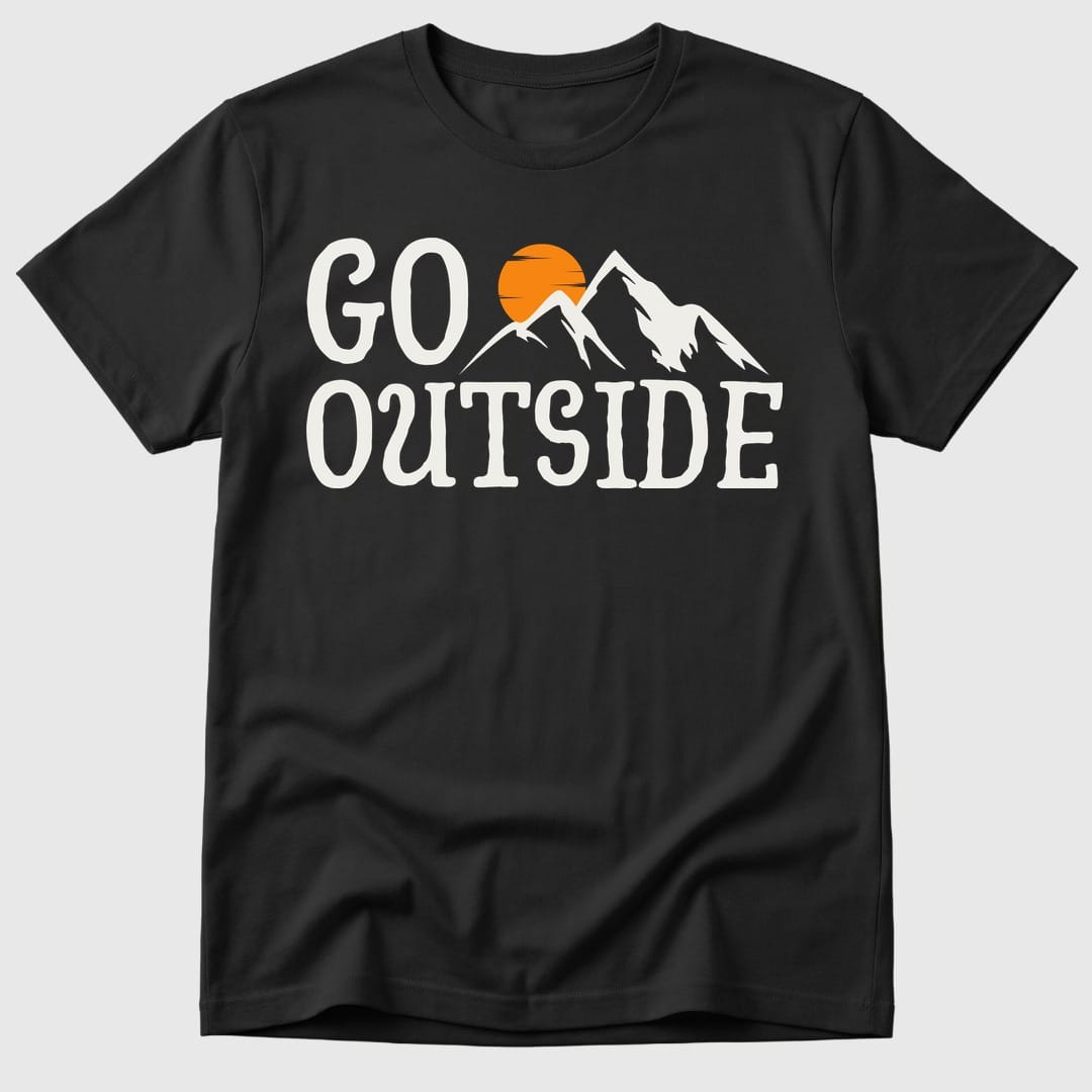 Black Go Outside Mountain - Mosaic Rhino