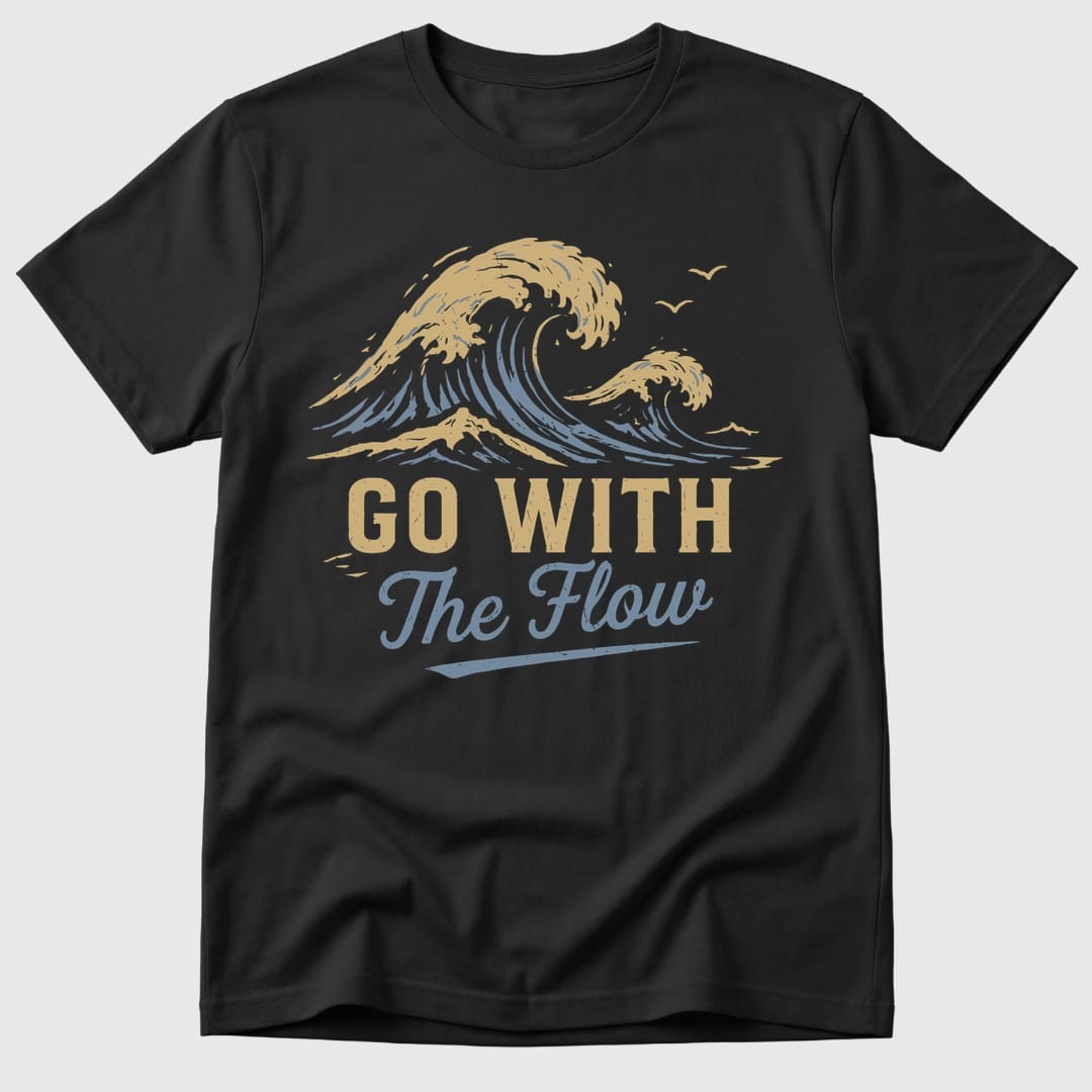 Black Go With The Flow - Mosaic Rhino