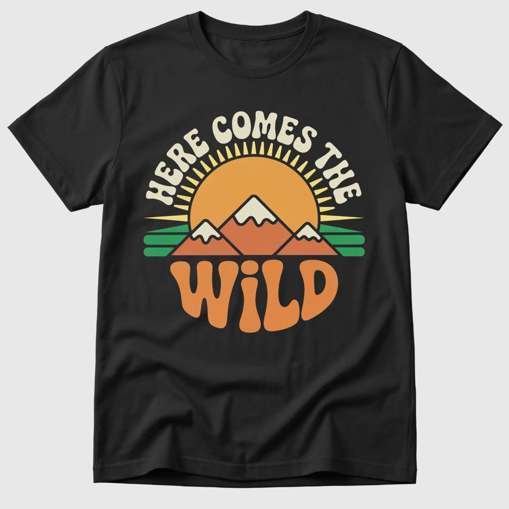 Black Here Comes The Wild - Mosaic Rhino