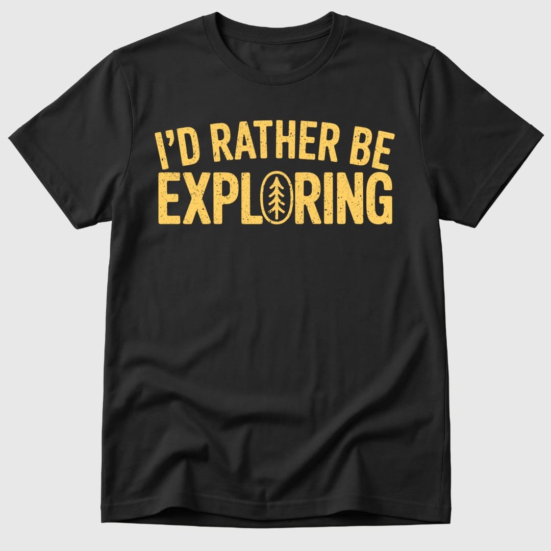 Black I'd Rather Explore - Mosaic Rhino