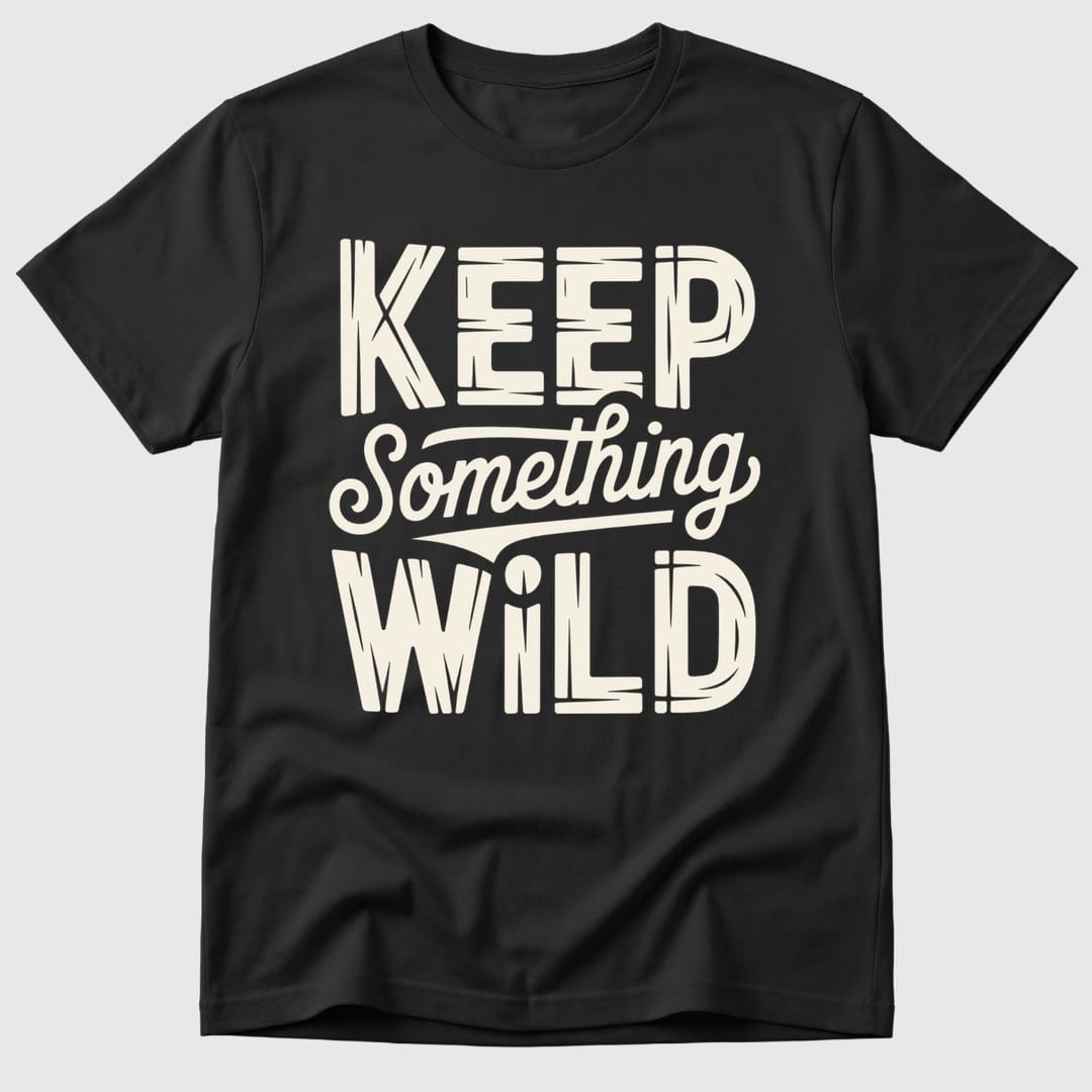 Black Keep Something Wild - Mosaic Rhino