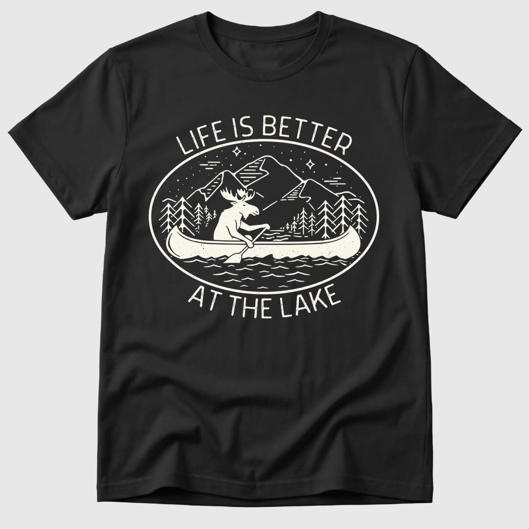 Black Lake Life Is Better - Mosaic Rhino
