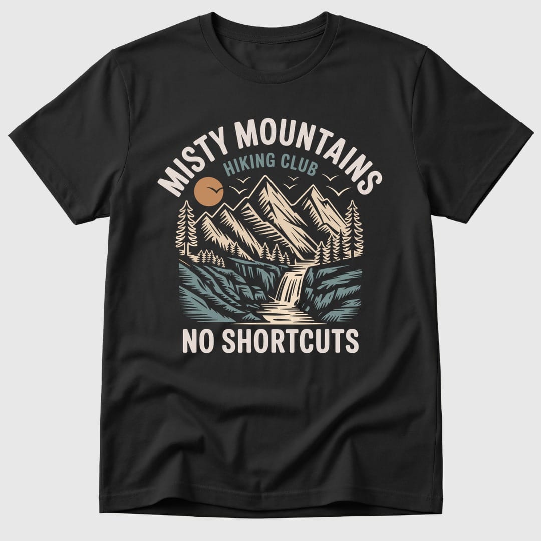 Black Misty Mountains Hiking - Mosaic Rhino
