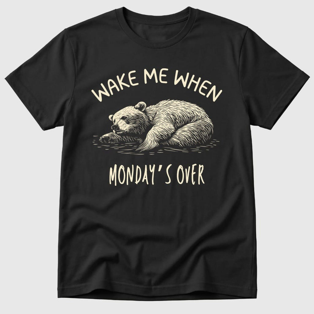 Black No Mondays Bear - Mosaic Rhino