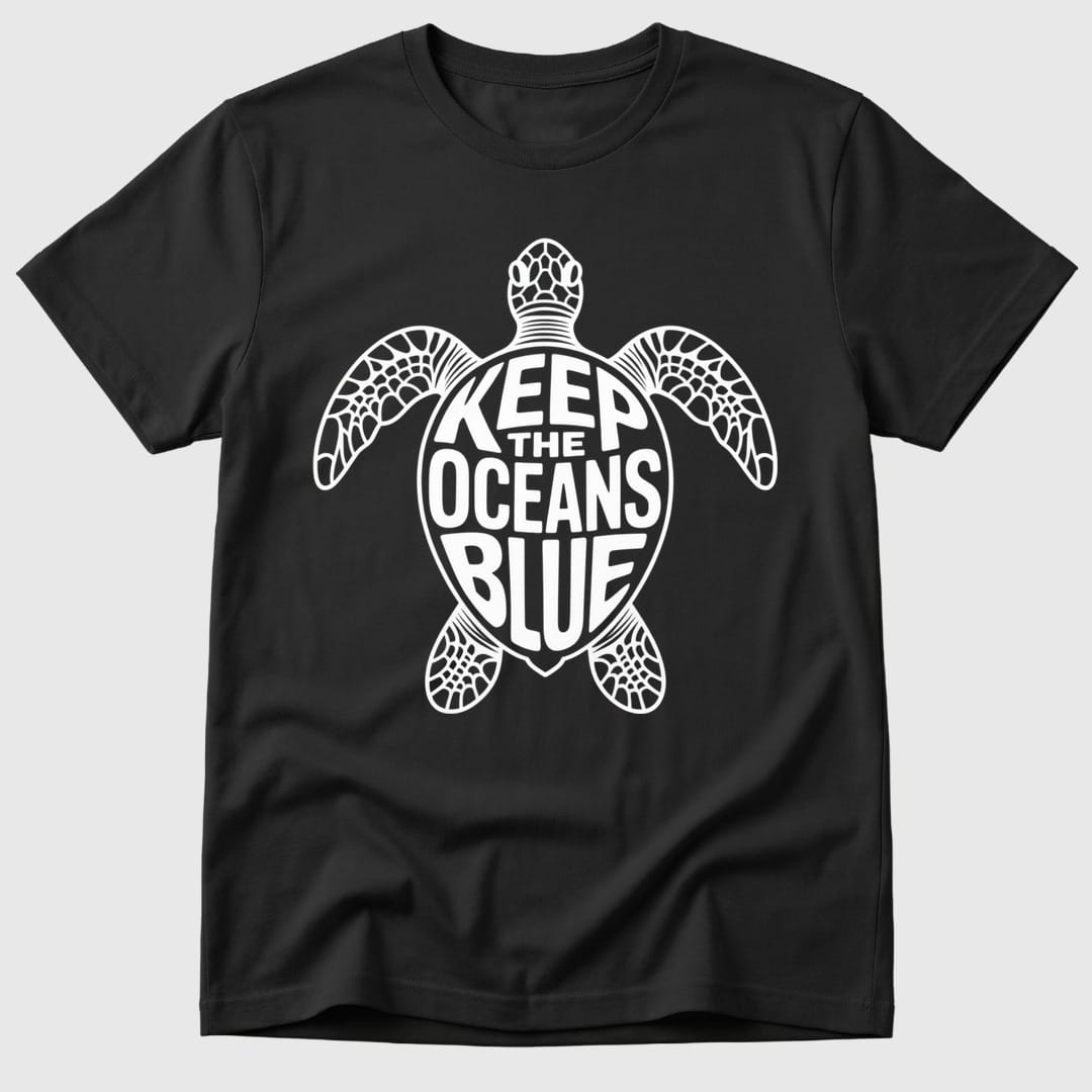 Black Oceans Blue Turtle - Mosaic Rhino