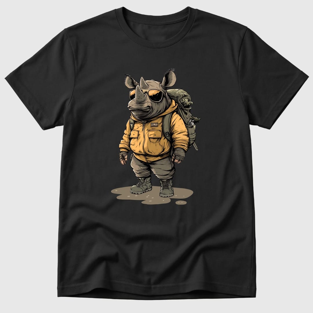 Black Pathfinder Rhino - Mosaic Rhino
