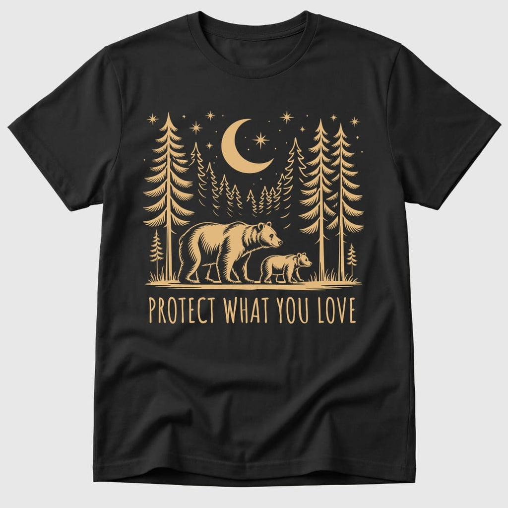 Black Protect What You Love - Mosaic Rhino