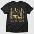 Black Protect What You Love - Mosaic Rhino