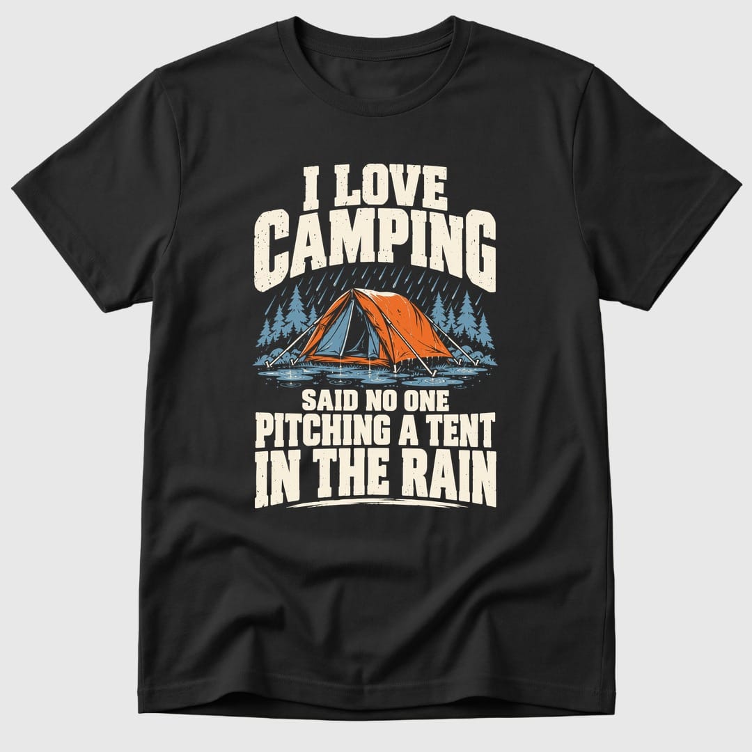 Black Rainy Camping - Mosaic Rhino