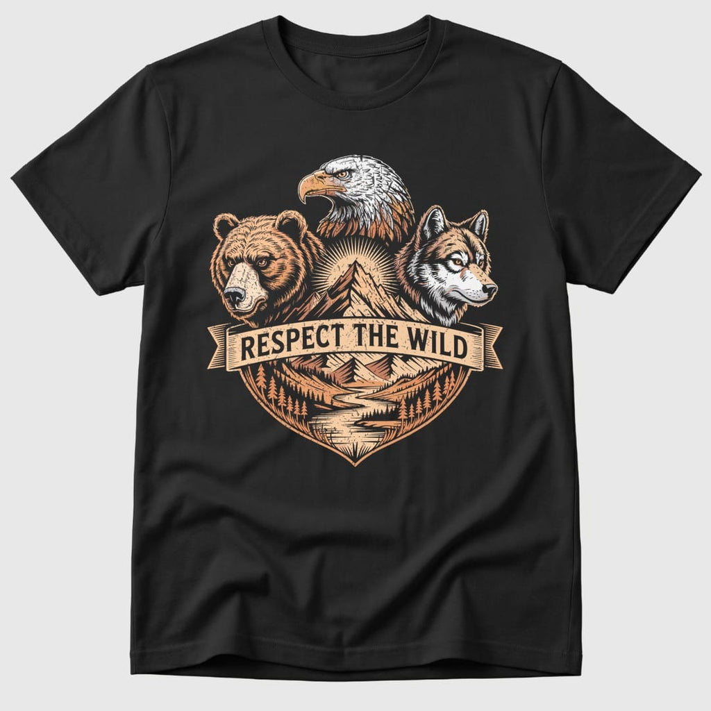 Black Respect The Wild - Mosaic Rhino