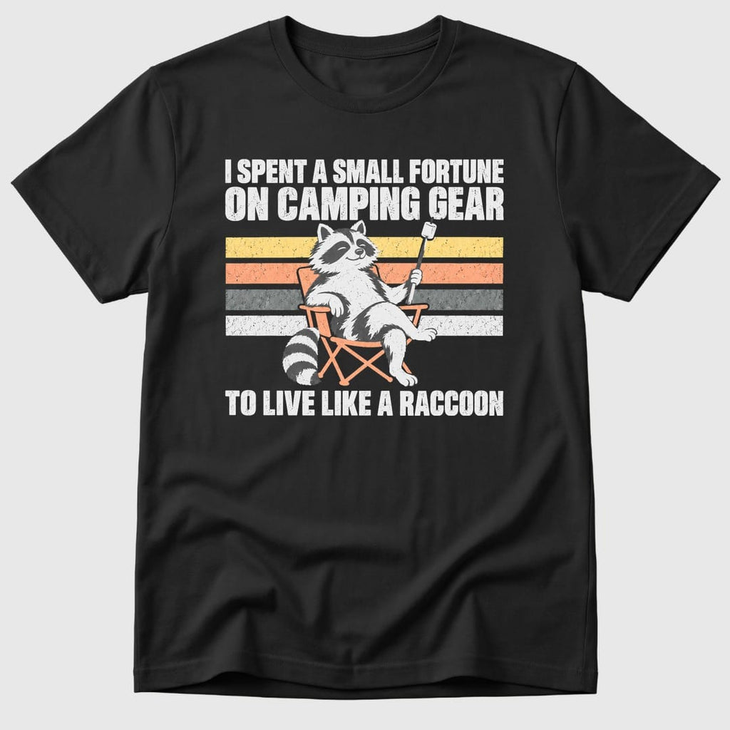 Black Small Fortune Raccoon - Mosaic Rhino