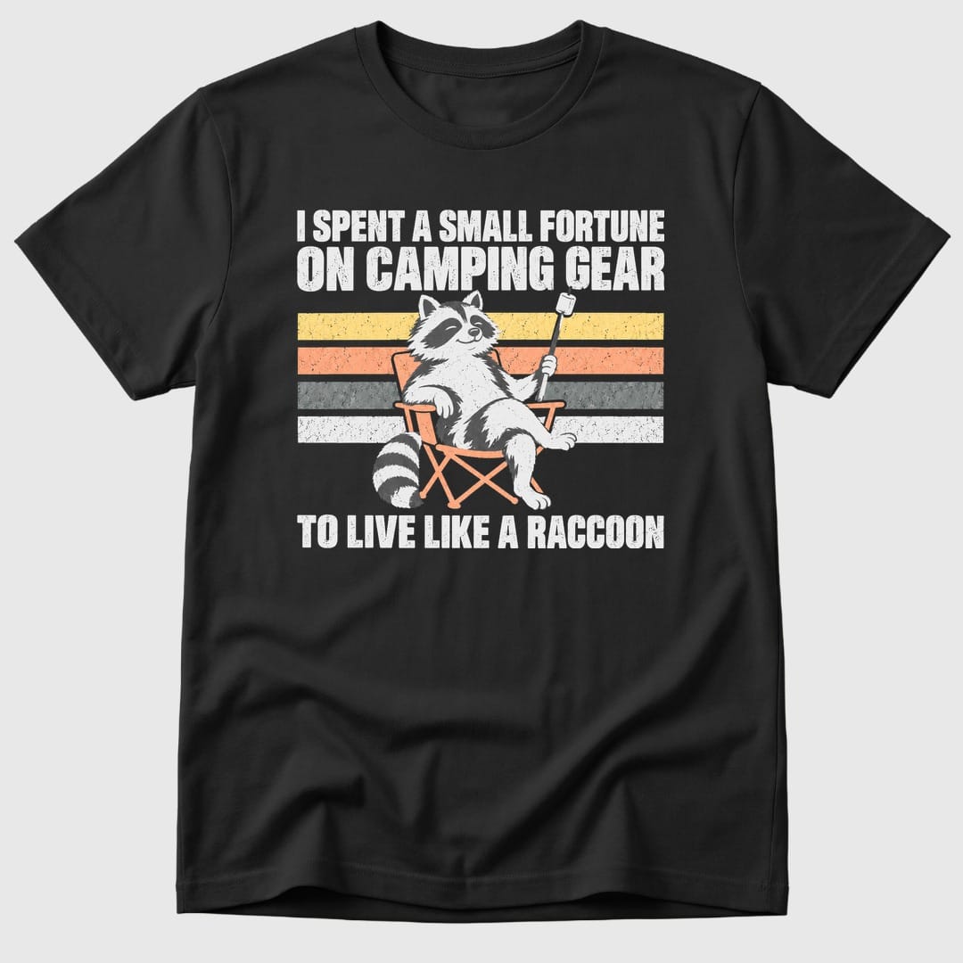 Black Small Fortune Raccoon - Mosaic Rhino