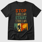 Black Stop Scrolling - Mosaic Rhino