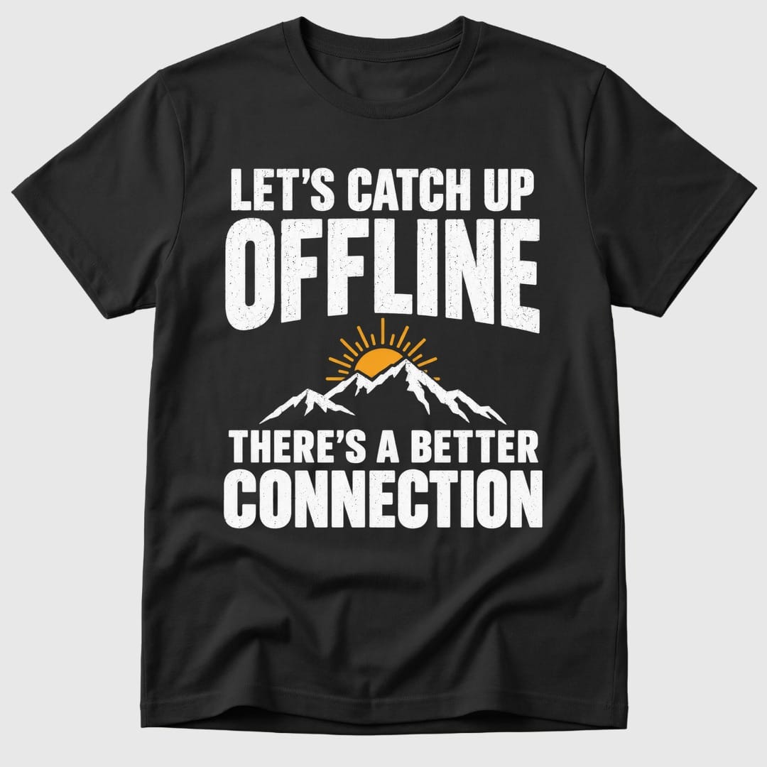 Black Take This Offline - Mosaic Rhino