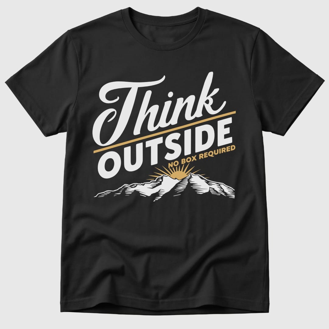 Black Think Outside - Mosaic Rhino