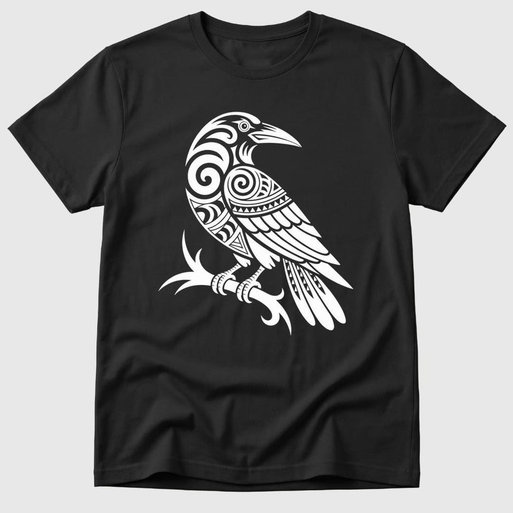 Black Tribal Crow - Mosaic Rhino