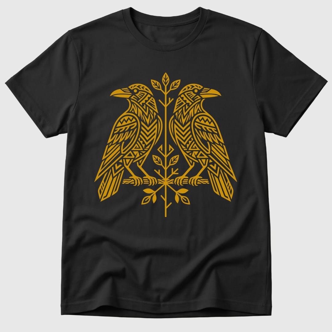 Black Twin Ravens - Mosaic Rhino