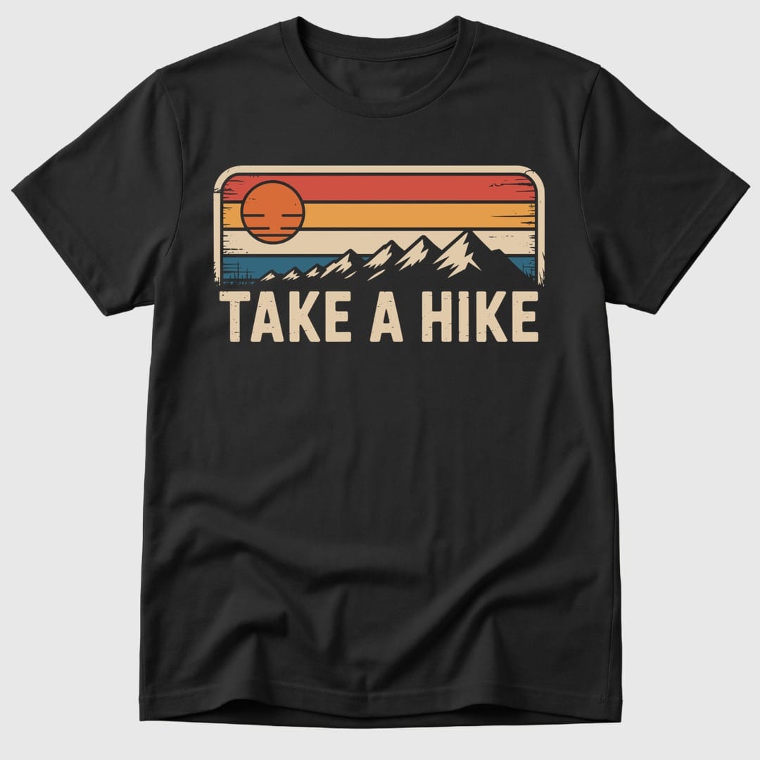 Black Vintage Take A Hike - Mosaic Rhino