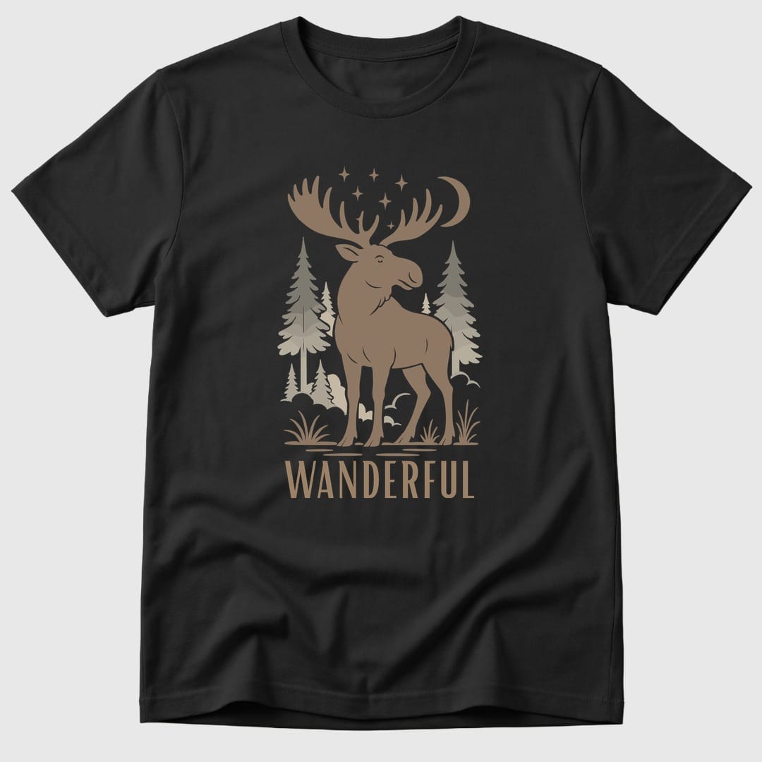 Black Wanderful Moose - Mosaic Rhino