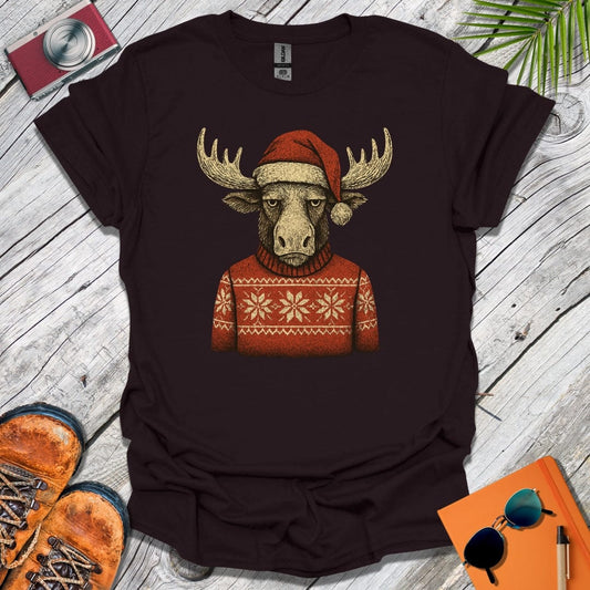 Grumpy Xmas Moose T-Shirt
