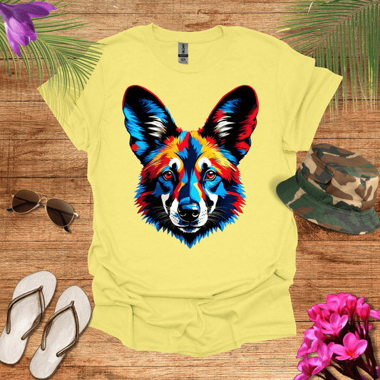 African Wild Dog Head T-Shirt