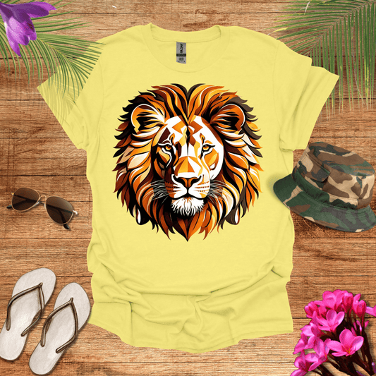 Golden Lion Head T-Shirt