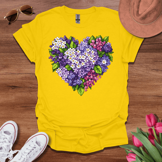 Summer Bloom Heart T-Shirt