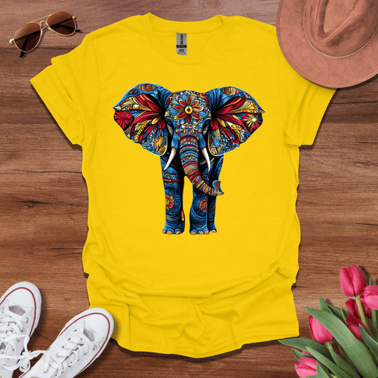 Flower Power Elephant T-Shirt