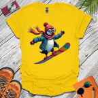 Snowboard Puffin T-Shirt
