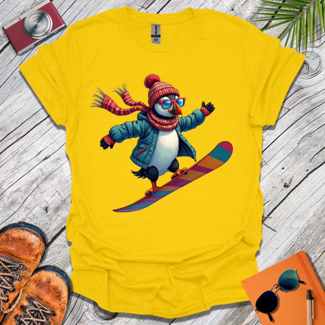 Snowboard Puffin T-Shirt