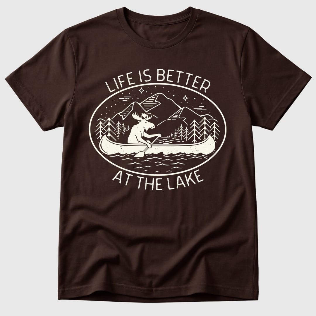 Dark Chocolate Lake Life Is Better - Mosaic Rhino