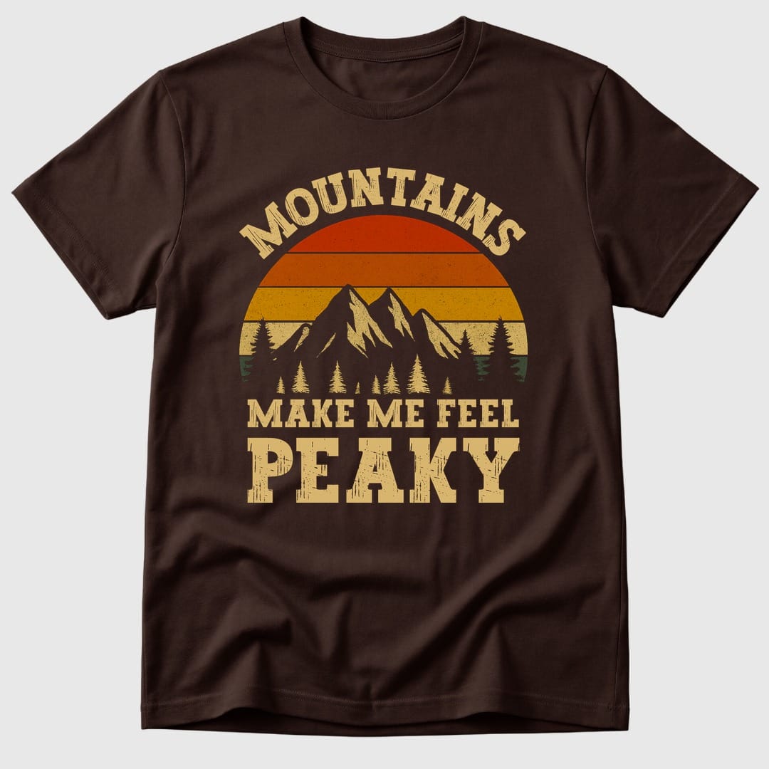 Dark Chocolate Mountains Feeling Peaky - Mosaic Rhino