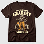 Dark Chocolate Naked Hiking Pants On - Mosaic Rhino