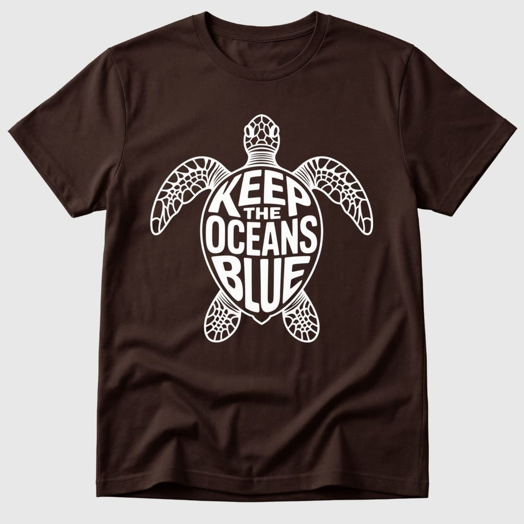 Dark Chocolate Oceans Blue Turtle - Mosaic Rhino