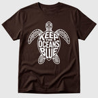 Dark Chocolate Oceans Blue Turtle - Mosaic Rhino